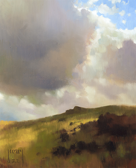 Windswept Bluff, 8 x 10", Oil, © Alex Kelly