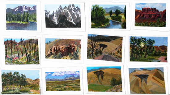 Early Morning Daily Paintings from WY by Bob Bahr