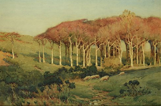 The Lonely Wood, near Penzance, in Daylight, Albert Moulton Foweraker