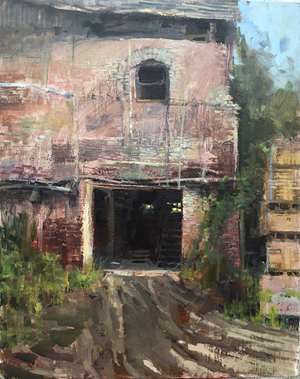 Plein air oil painting by Jason Sacran