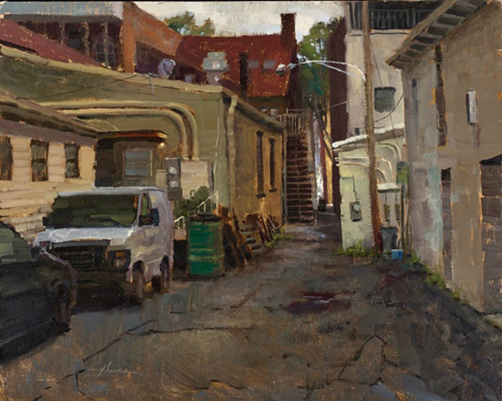 Plein air oil painting by Jason Sacran