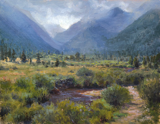 Plein air oil painting by Jason Sacran