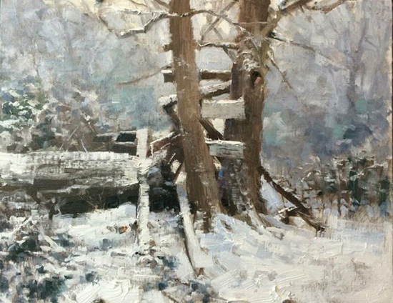 Plein air oil painting by Jason Sacran