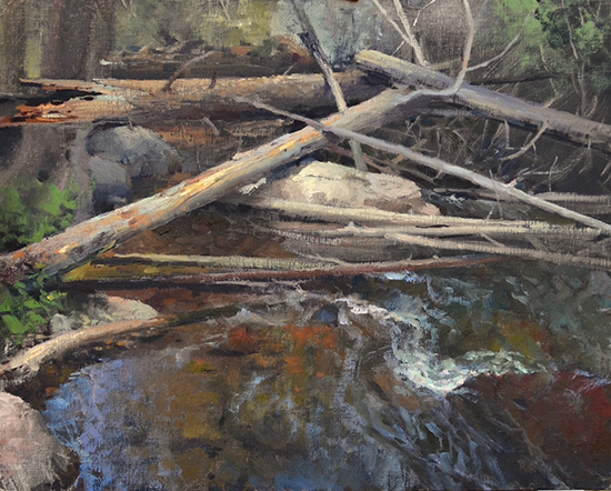 Plein air oil painting by Jason Sacran