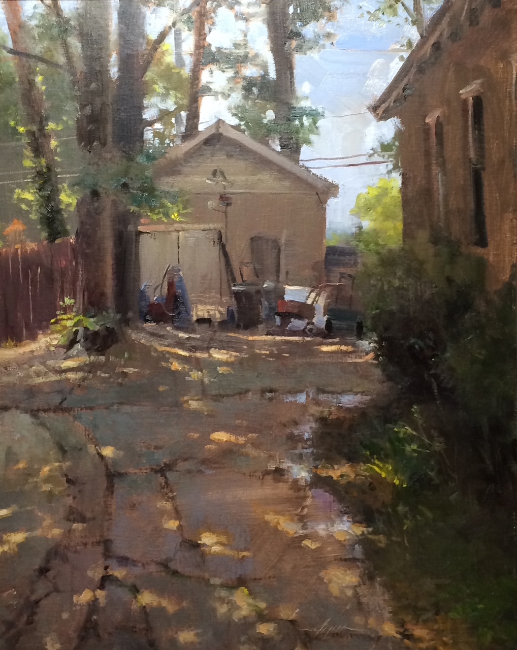 Plein air oil painting by Jason Sacran