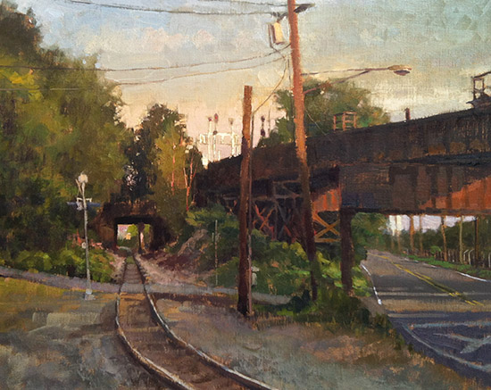 Plein air oil painting by Jason Sacran