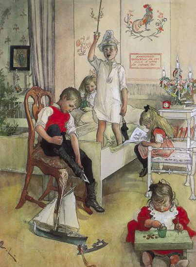 Christmas Morning, 1894, Carl Larsson