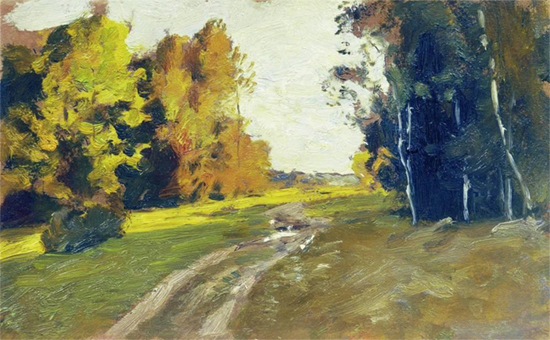 Autumn Evening Trail in the Forest, 1894,