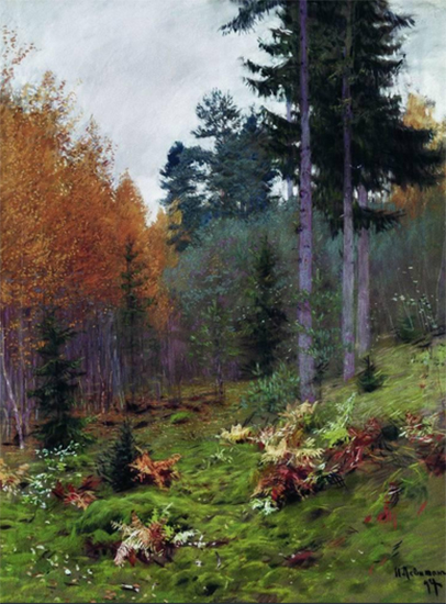 In the Forest at Autumn, 1894, Isaac Levitan