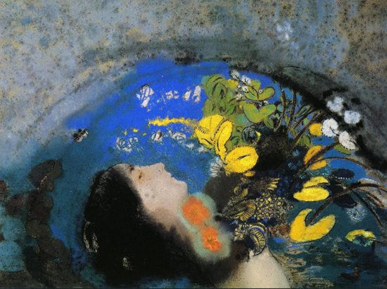 Ophelia, Pastel, 1903, Odilon Redon