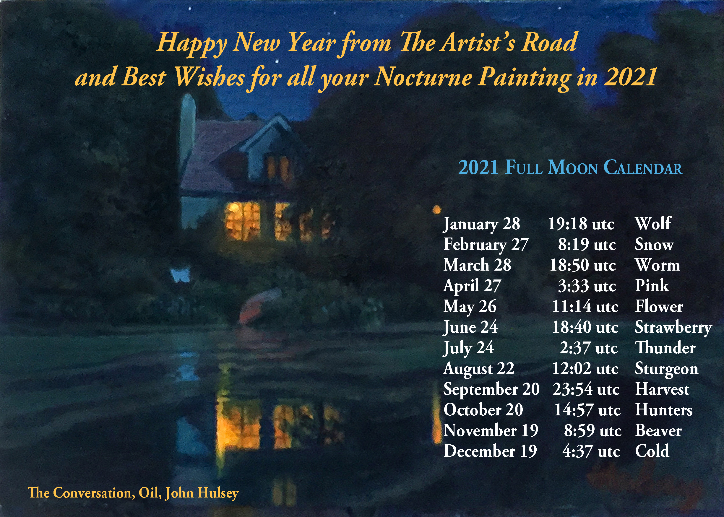 TAR 2020 New Year Full Moon Calendar