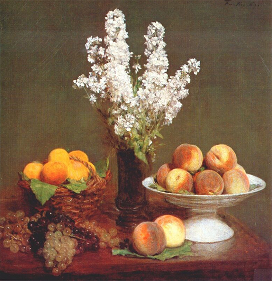 White Rockets and Fruit, 1869, Henri Fantin-Latour