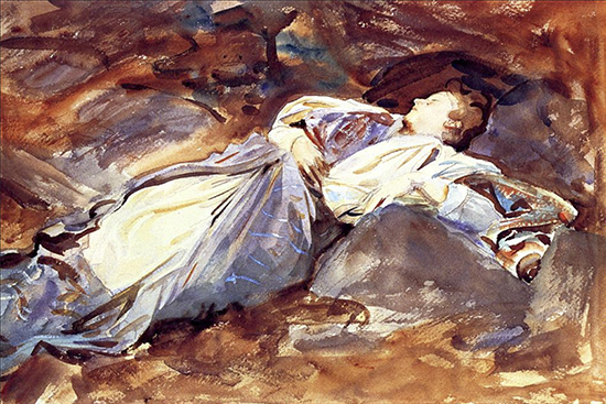 Violeta durmiendo, 1908, John Singer Sargent