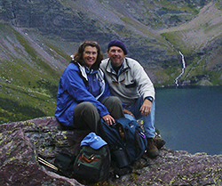 Photograph of John Hulsey and Ann Trusty in Glacier National Park