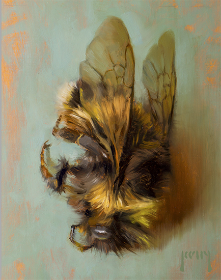 Bombus, 10 x 8", Oil, © Alex Kelly