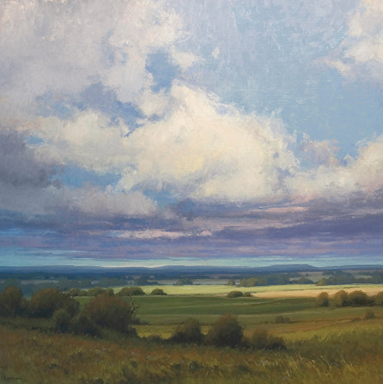oil painting of midwestern landscape by Kim Casebeer