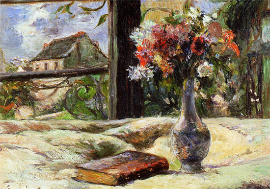 Still Life Vase with Flowers on the Window, 1881, Paul Gauguin