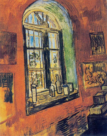 Window of Vincent's Studio at the Asylum, 1889, Vincent van Gogh