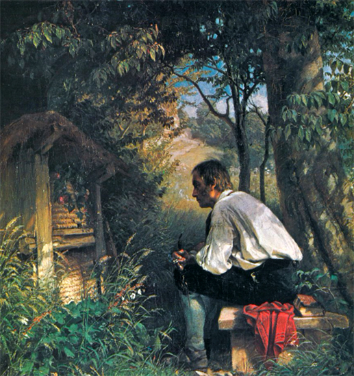 The Bee Friend, 1863-64, Hans Thoma