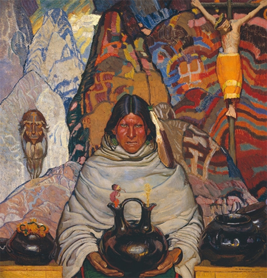 Superstition, painting by Ernest Blumenschein