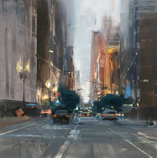 Painting Of Street In Modern City Digital Art By Tithi Luadthong Fine Art  America