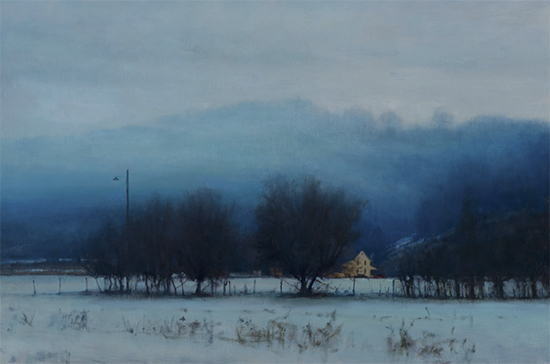 Fog in the Valley, Oil, © Carl Bretzke