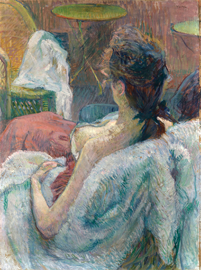 The Model Resting, Casein/Tempera, 1889, Henri de Toulouse Lautrec
