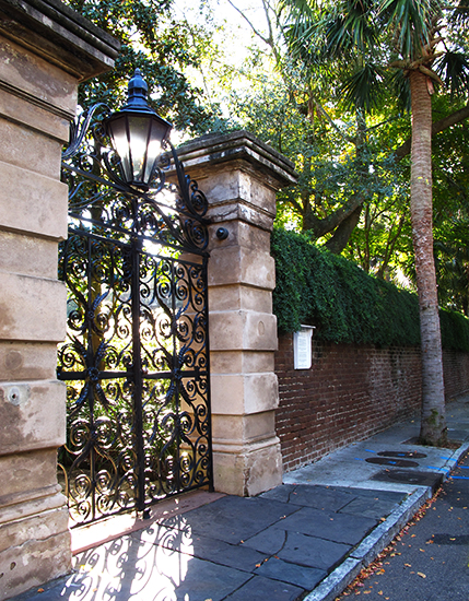 Gate, Sword House, Charleston, S.C., by John Hulsey