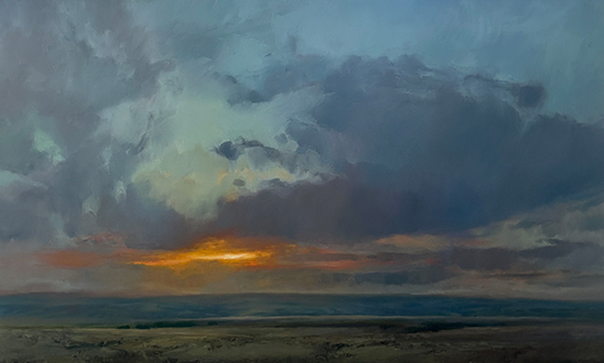 Fairest Skies of All, 36 x 60", Oil, © Christine Code