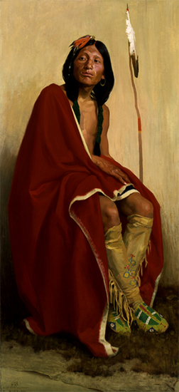 Elk Foot of the Taos Tribe, painting by E. Irving Couse