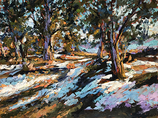 Of Sun And Snow, 36 x 48", Oil, © Cynthia Rosen