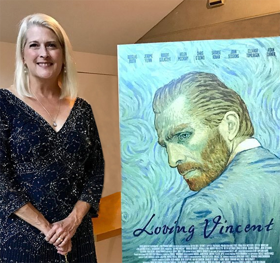 Dena Peterson with Loving Vincent Poster