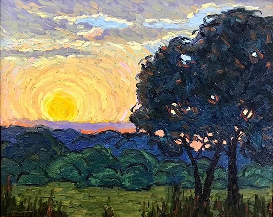 Iowa Sunset, 16 x 20", Oil, © Dena Peterson