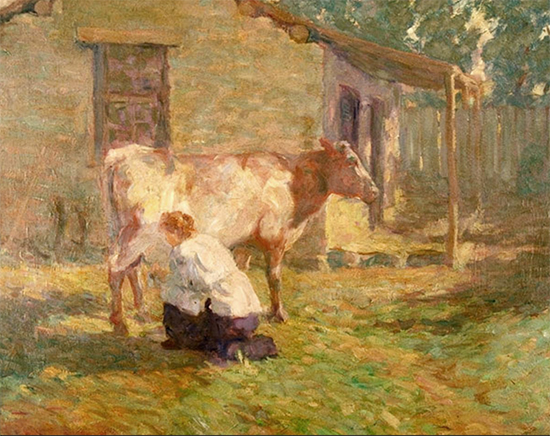 Milking Time, 1906, Donald Beauregard