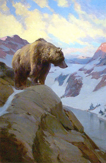 Monarch of All He Surveys, 1909, painting by W. Herbert  Dunton