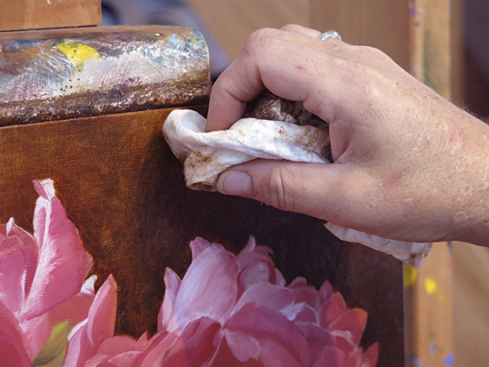 Ann Trusty peony painting demonstration