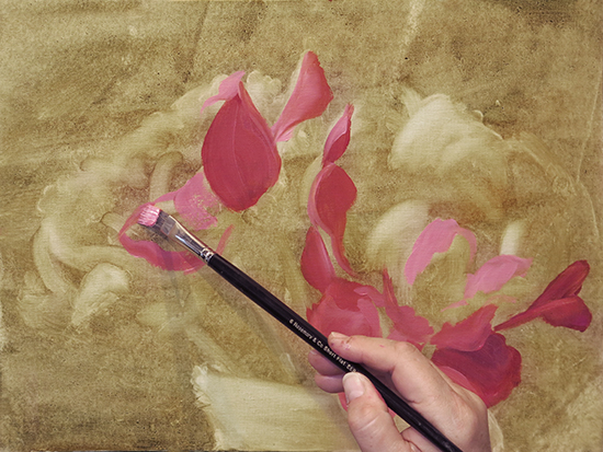 Ann Trusty peony painting demonstration