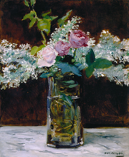 oil painting of flowers by Edouard Manet