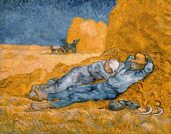 Noon Rest from Work after Jean Francois Millet, 1890, Vincent van Gogh
