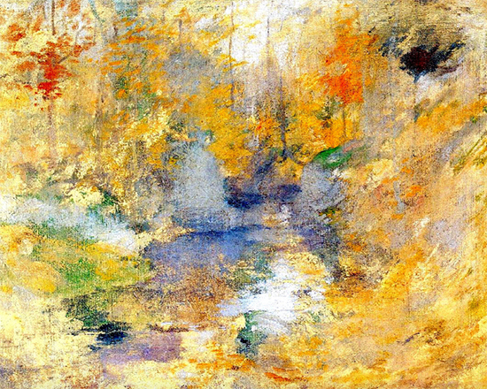 Hemlock Pool, ca. 1894, John Twachtman