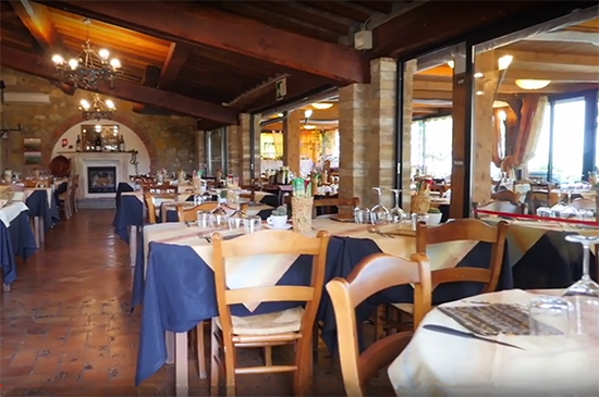photo of the restaurant at the Residence Casanova Hotel, Tuscany, Italy