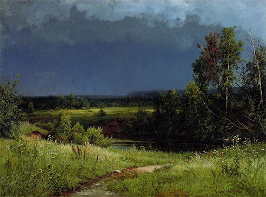 Gathering Storm, 1884, Ivan Shishkin