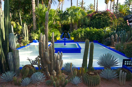 Majorelle Gardens photo by Alexander Leisser from Wikipedia