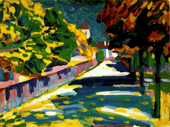 Autumn in Bavaria, 1908, Wassily Kandinsky