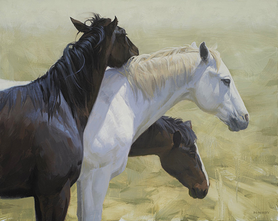 Tres Amigos, 24x30", Oil, © Laurie Kersey