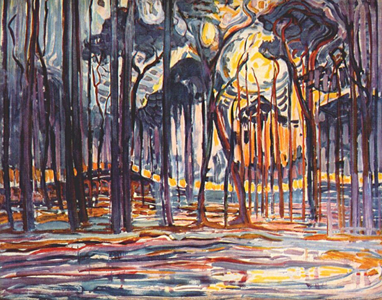 Woods near Oele, 1908, Piet Mondrian