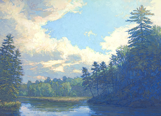 Oil Painting Utowana Inlet II by Thomas Paquette