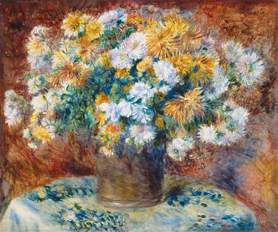 Chrysanthemums, 1881-82, Pierre-Auguste Renoir