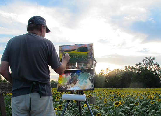 John Painting Sunflowers