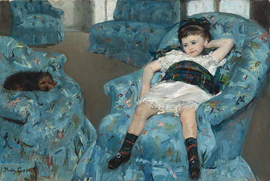 Little Girl in a Blue Armchair, 1878,  Mary Cassatt